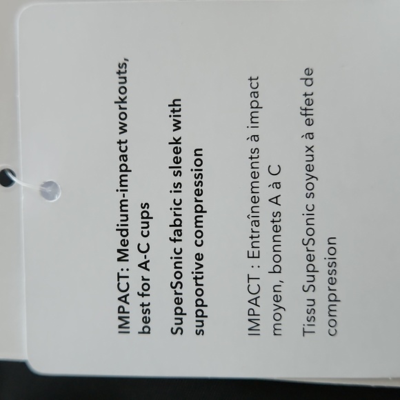 Athleta Ultimate Bra Black Medium A-C MSRP $49 FPS032 - Picture 8 of 10